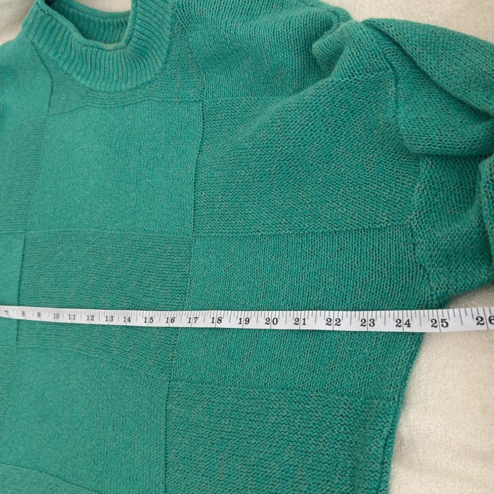 FP Beach Andy Pullover Kelly Green Sweater, Cropped, Boxy Oversized - Picture 6 of 10